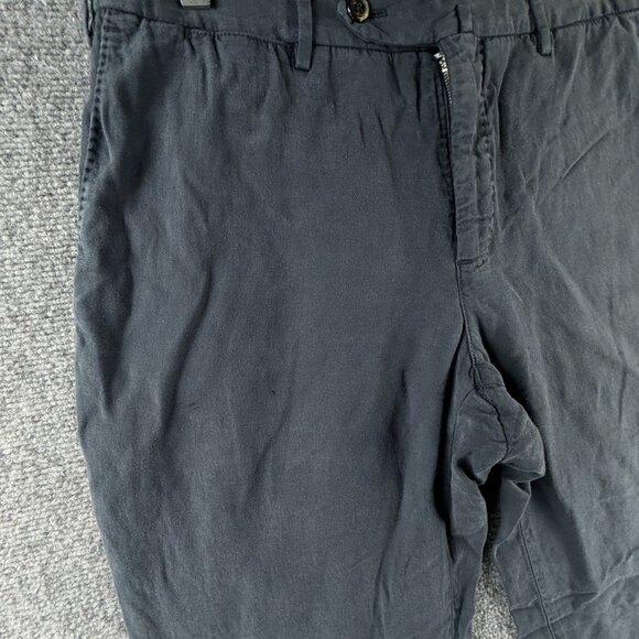 PT Torino Pants Women Cotton Linen Lyocell Blue Easy Fit 50 Adult ACTL 32X34 - Picture 2 of 16